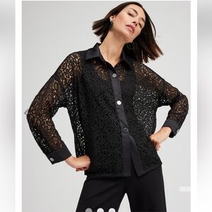 NWT Chico’s Black Label Button Down Jacket